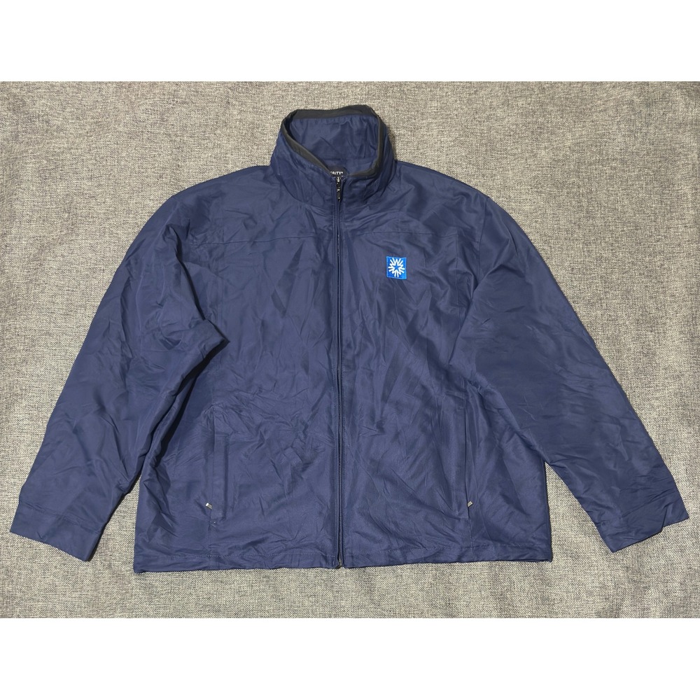 Port Authority Mens 2XL Jacket Navy Blue J-701 Windbreaker